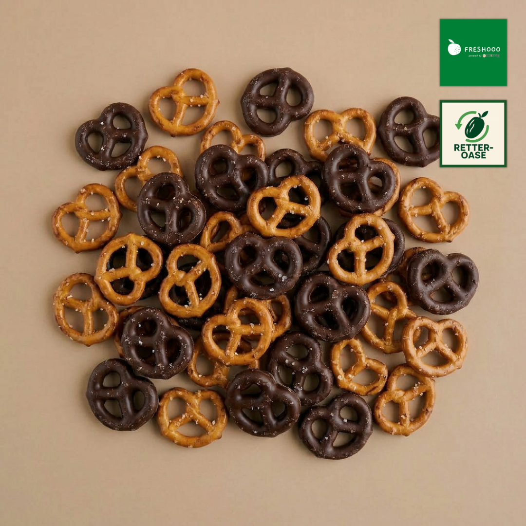 freshooo® Choco Pretzel Crunch | Salzbrezeln in Zartbitterschokolade