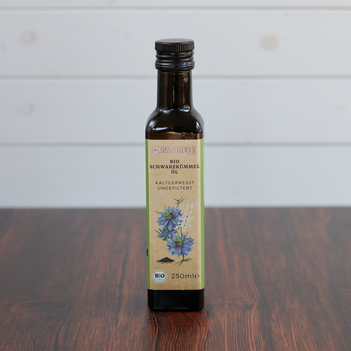 Bio Schwarzkümmelöl | kaltgepresst & ungefiltert | 250 ml im Glas