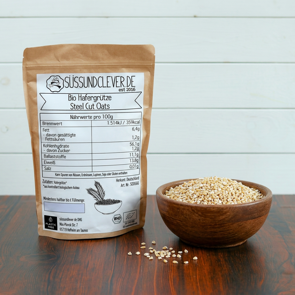 Bio Hafergrütze | Steel Cut Oats | aus Deutschland