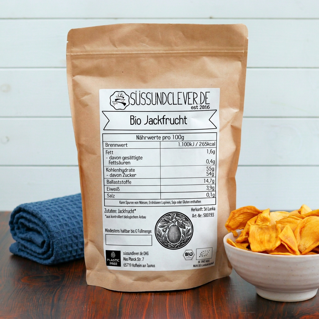 Bio Jackfrucht getrocknet | Jackobst | Jackfruit | exotisch & fruchtig