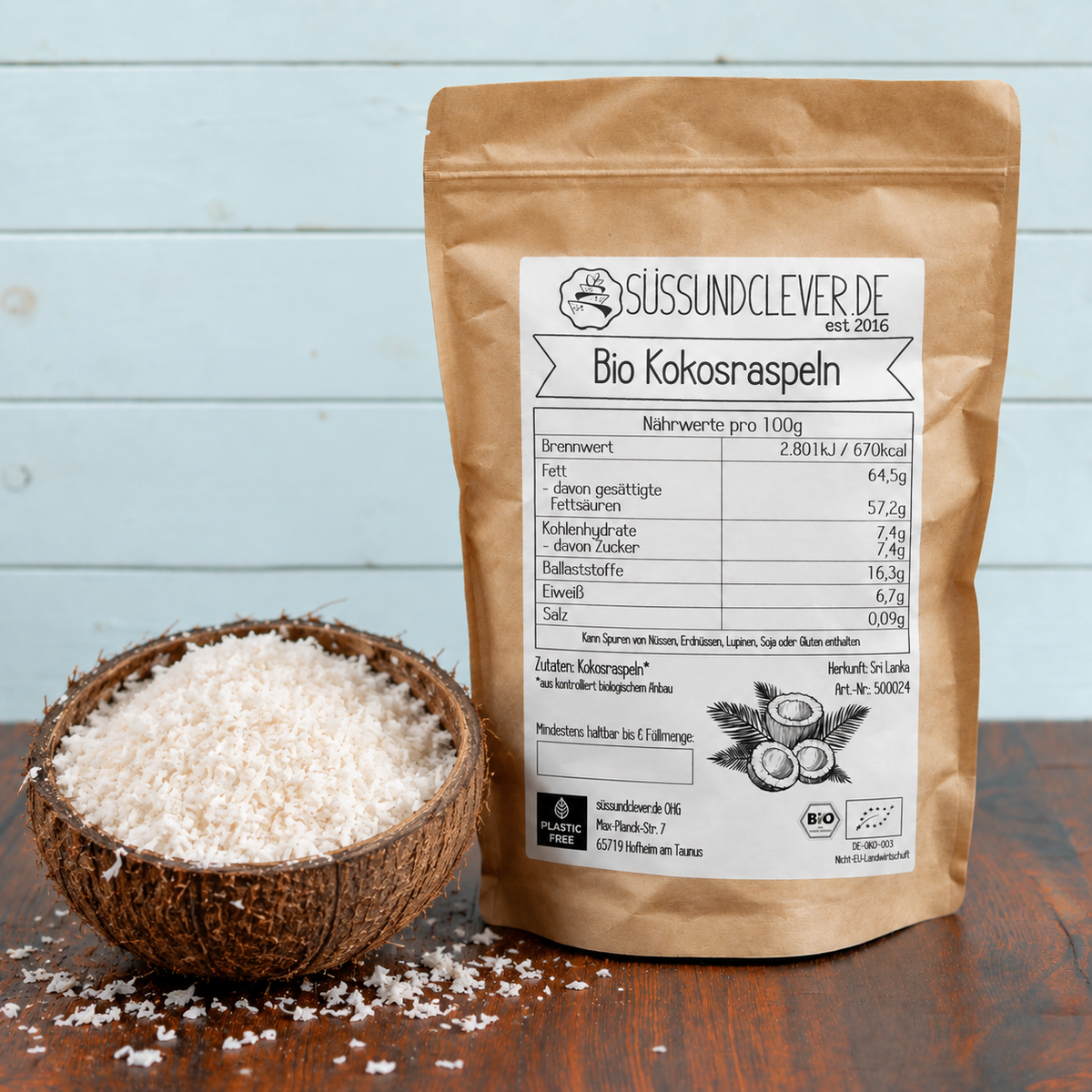 Bio Kokosraspeln | Kokos geraspelt | sehr fein