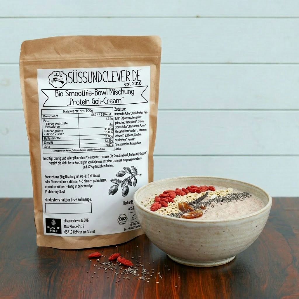 Bio Smoothie Bowl | "Protein Goji-Cream" | 42% Protein | Fertigmischung