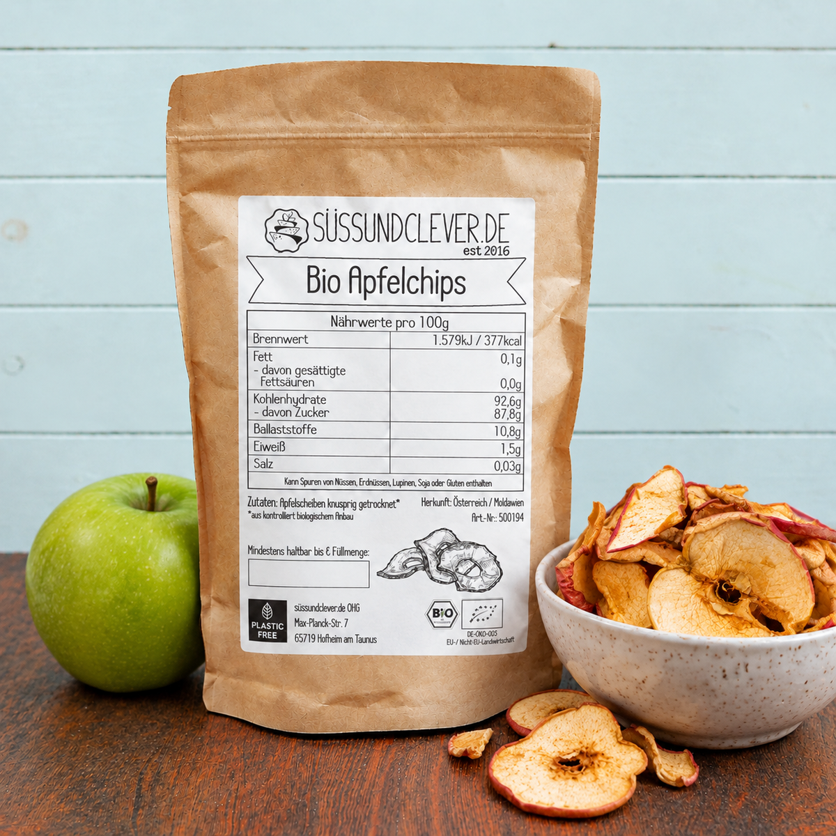 Bio Apfelchips | ohne Zuckerzusatz