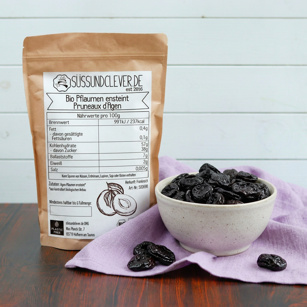 Bio Pflaumen | entsteint | Pruneaux d’Agen | Premium Qualität | Frankreich