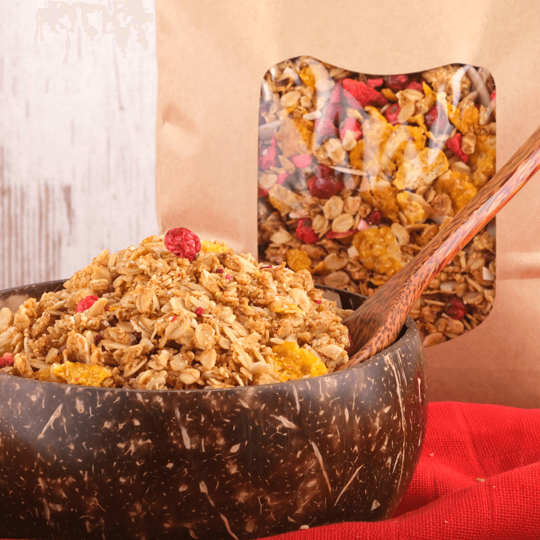 Bio Hafer Crunchy Beeren &amp; Kirsche | ohne Zucker | mit Dattelsüße